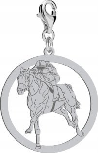 Radziszewska Jewellery Srebrny Charms Dżokej DEDYKACJA GRATIS