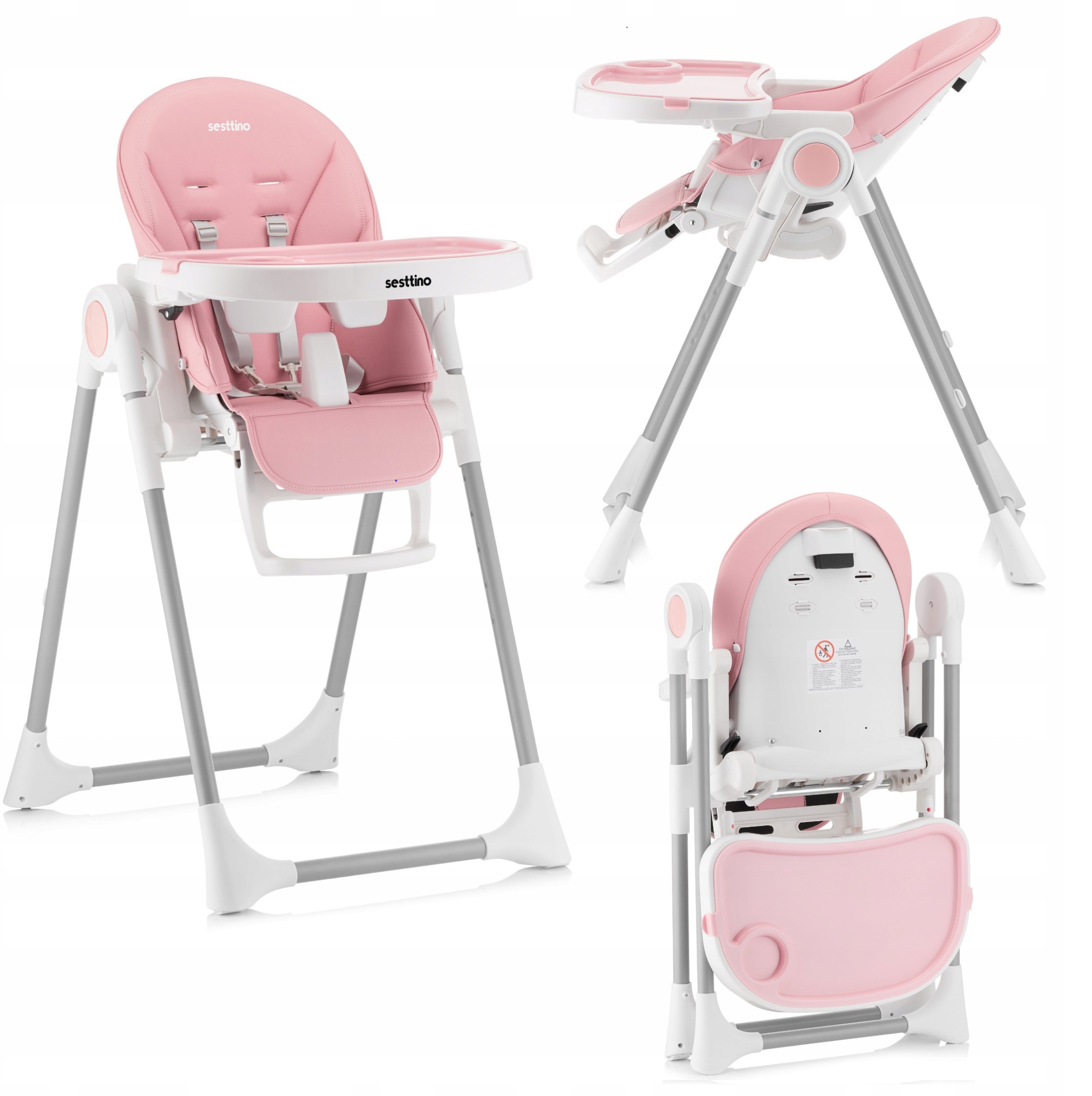 KRZESEŁKO DO KARMIENIA SESTTINO NUI PINK