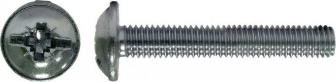 UN WKRĘT OCYNKOWANY ŁEB PODKŁADKOWY DIN 967 8*30MM (1 KG)