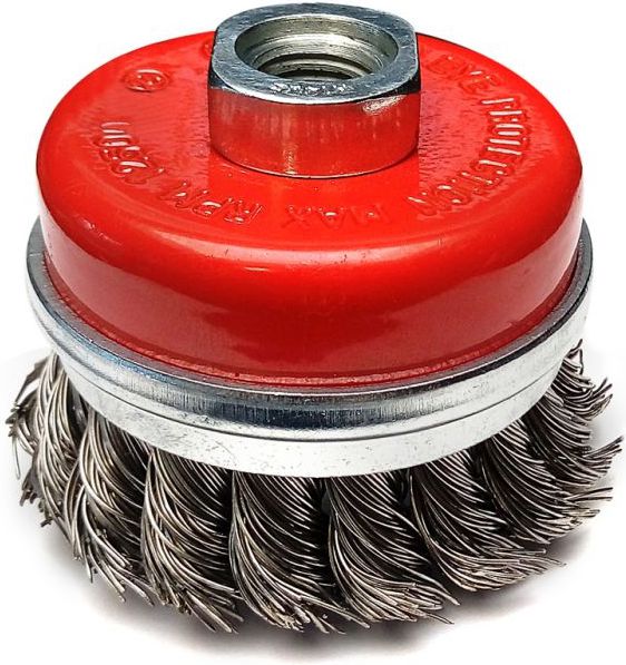 Dedra Szczotka druciana doczołowa stalowa 80mm M14 drut skręcany (F37-080)
