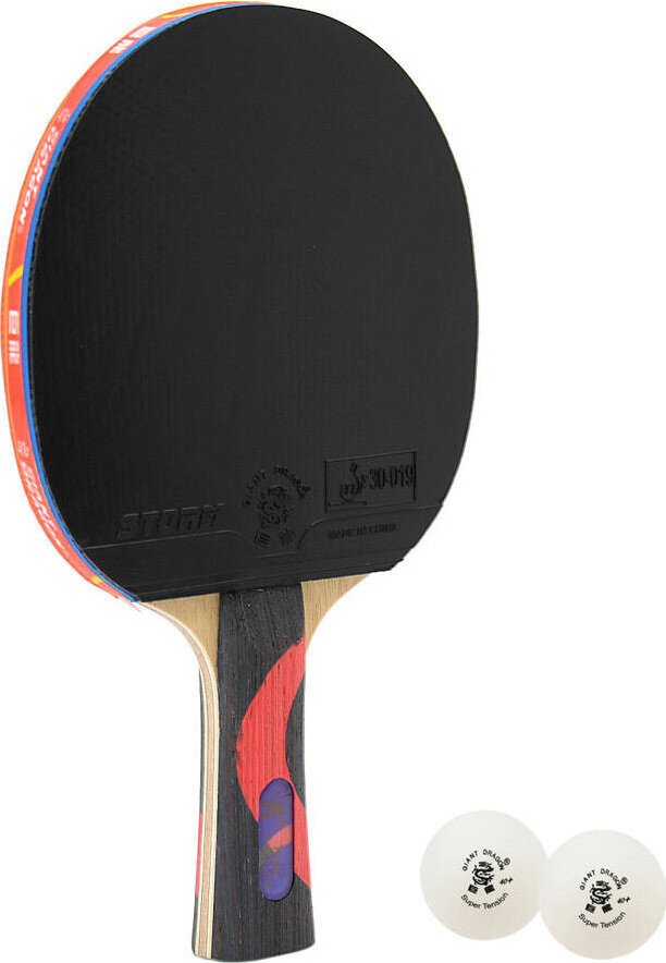 Rakietka do tenisa stołowego ping-ponga Giant Dragon 8 N8081 2 piłeczki, pokrowiec Uniwersalny