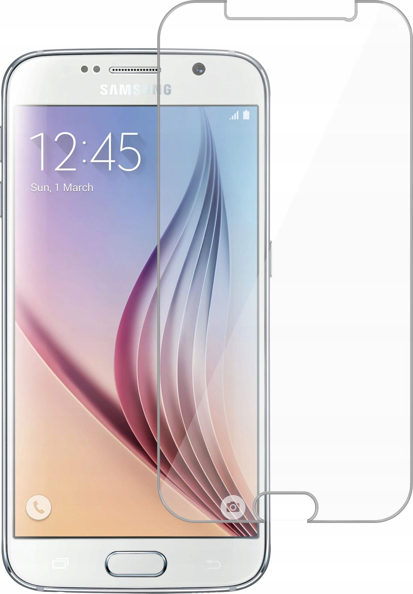 etumi Szkło Hartowane 9H Do Samsung Galaxy S6 Szybka Szkiełko Ochronne Na Ekran Twarde Płaskie Przód / Ochrona Matrycy Telefonu Glas0251