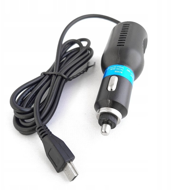 Ładowarka Samochodowa do Nawigacji GPS Kamery 5V 2,5A Kabel 1,5m Mini USB