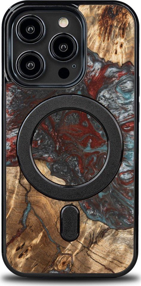 BeWood Etui Bewood Unique na iPhone 14 Pro - Planets - Pluton z MagSafe