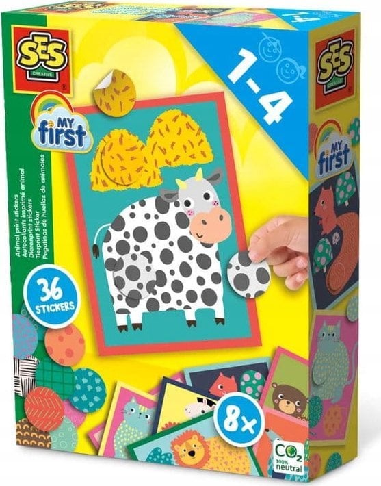 SES Moje pierwsze wyklejanki - Naklejki ze zwierzętami
