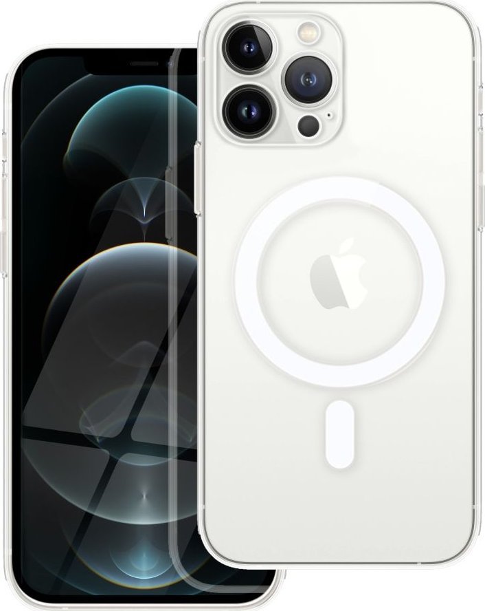 OEM Futerał CLEAR MAG COVER z ochroną aparatu kompatybilny z MagSafe do IPHONE 12 Pro Max transparentny