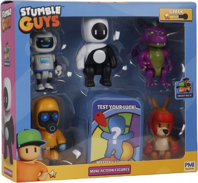 Figurka P.M.I STUMBLE GUYS S2 MINI ACTION FIGURES - 6 PACK DELUXE BOX VER.B