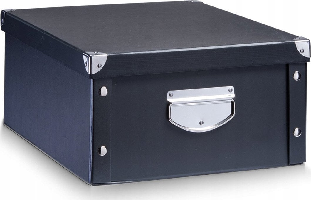 Zeller Pudełko do przechowywania, 40x33x17 cm, kolor czarny, ZELLER