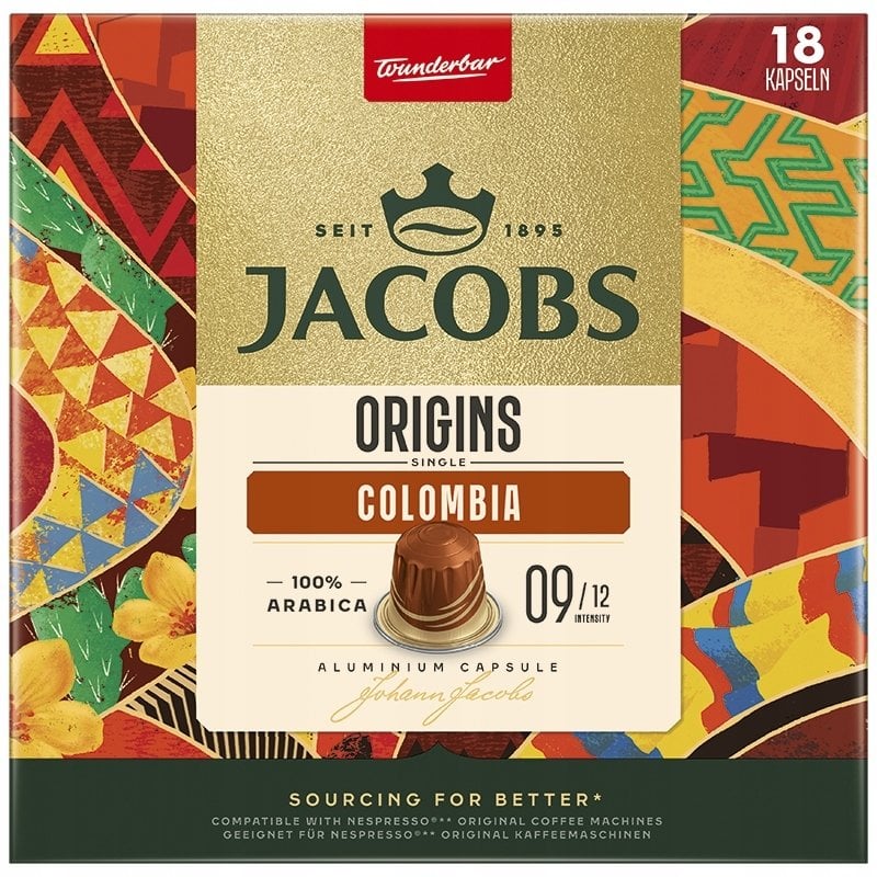 Nespresso Kapsułki do Jacobs Origins Colombia 18 szt. Nespresso