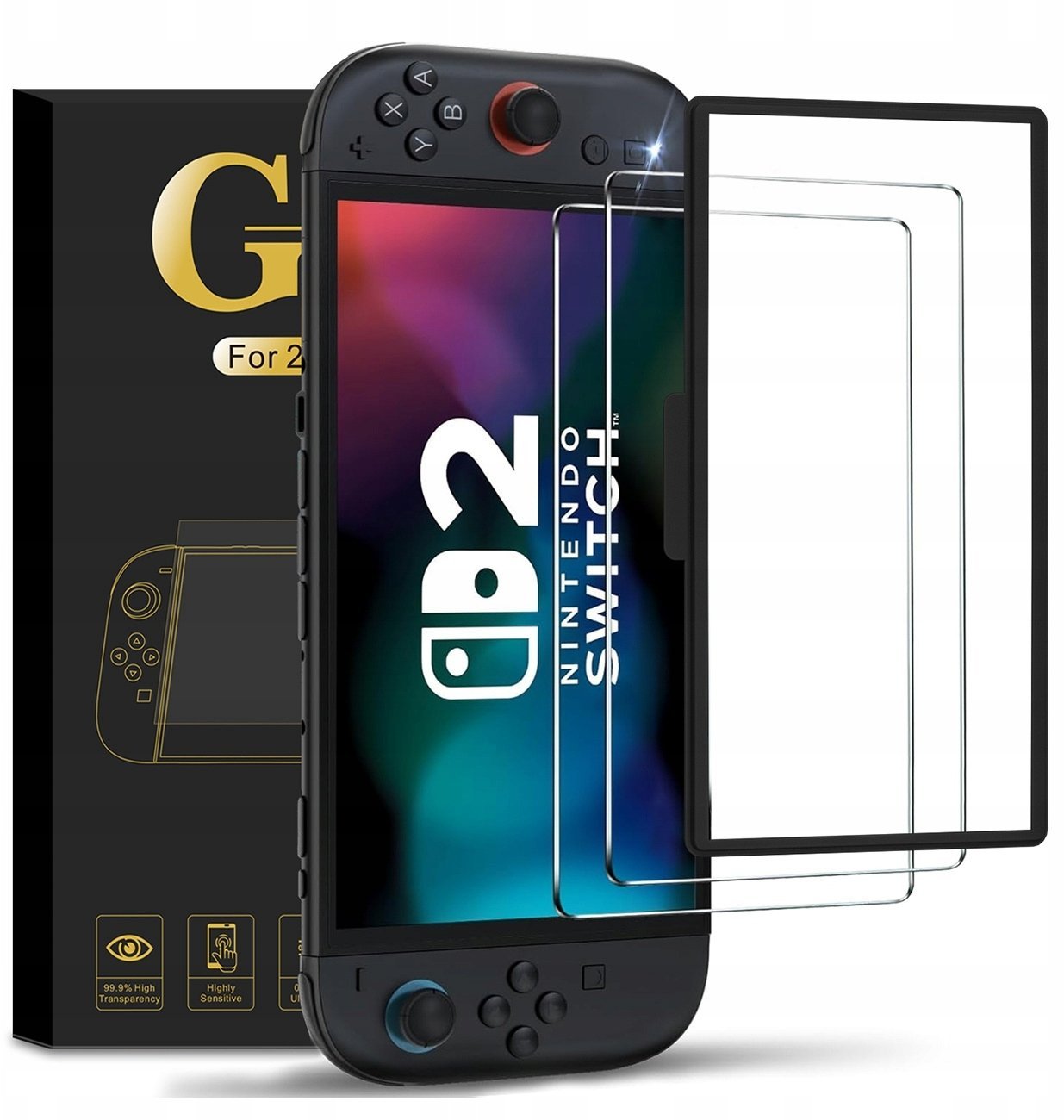 Zestaw folii ochronnych na ekran do Nintendo Switch 2