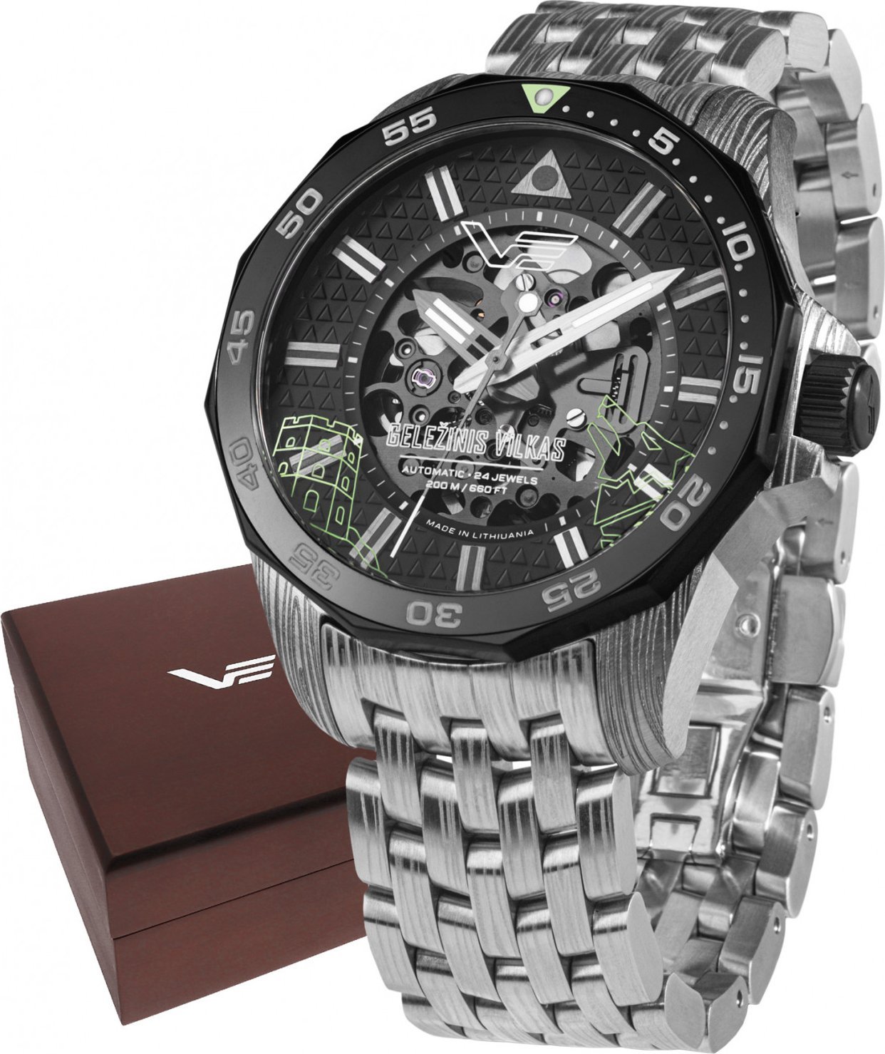 Zegarek męski Vostok Europe NH72-225E764B srebrny