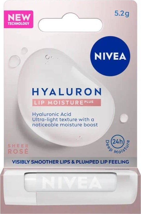 Nivea Hyaluron Lip Moisture Plus nawilżający balsam do ust Rose 5.2g