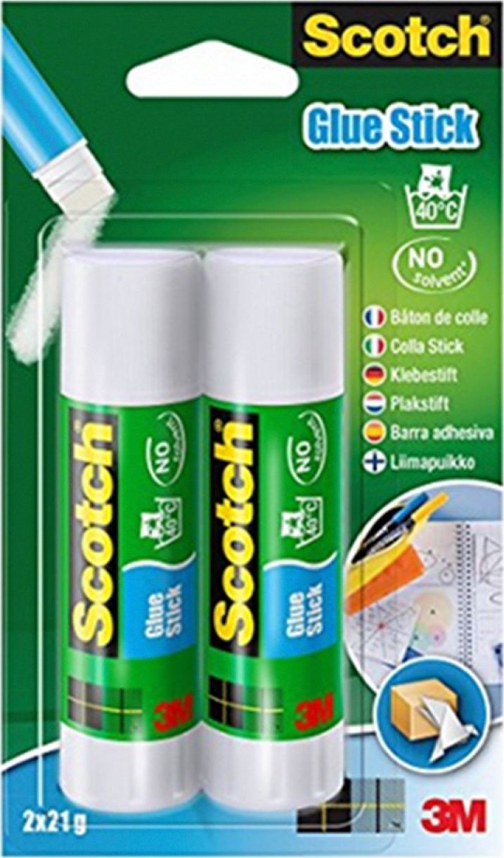 Scotch Klej w sztyfcie (2x6221D) Office, zawieszka, 2szt., 2x21g