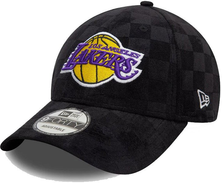 Czapka z daszkiem NEW ERA LA Lakers Tonal Check 9FORTY czarna
