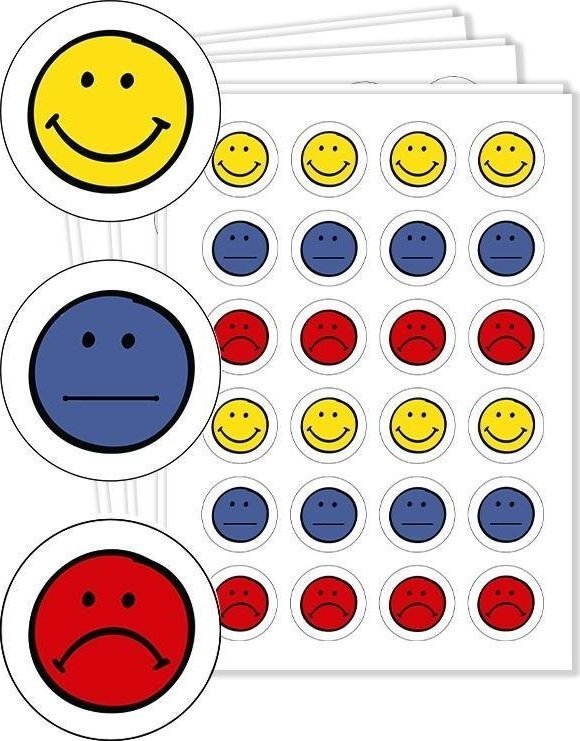 LearnHow Naklejki motywacyjne - Nastroje 144 szt.