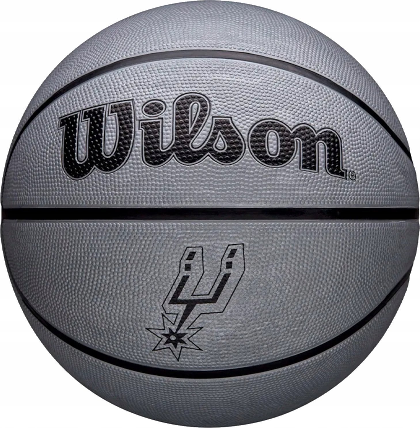 Wilson NBA Team Tribute Solid San Antonio Spurs Ball WZ4025427XB Srebrne 5
