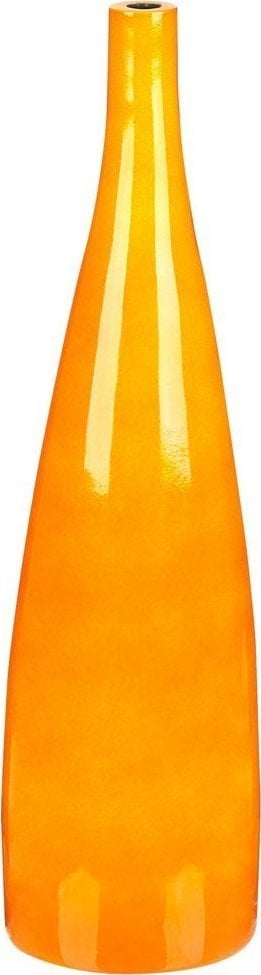 Beliani Wazon na kwiaty z terakoty 50 cm pomarańczowy SABADELL