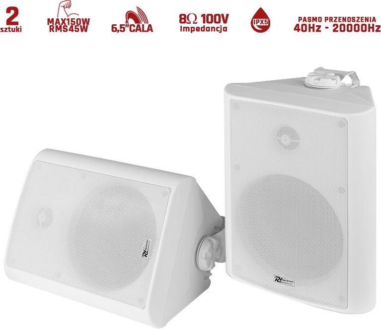 ML Zestaw kolumn instalacyjnych 100V 6,5" 150W BC65V PD