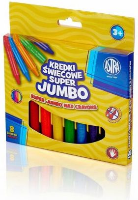 Astra Kredki świecowe Jumbo 8 kolorów