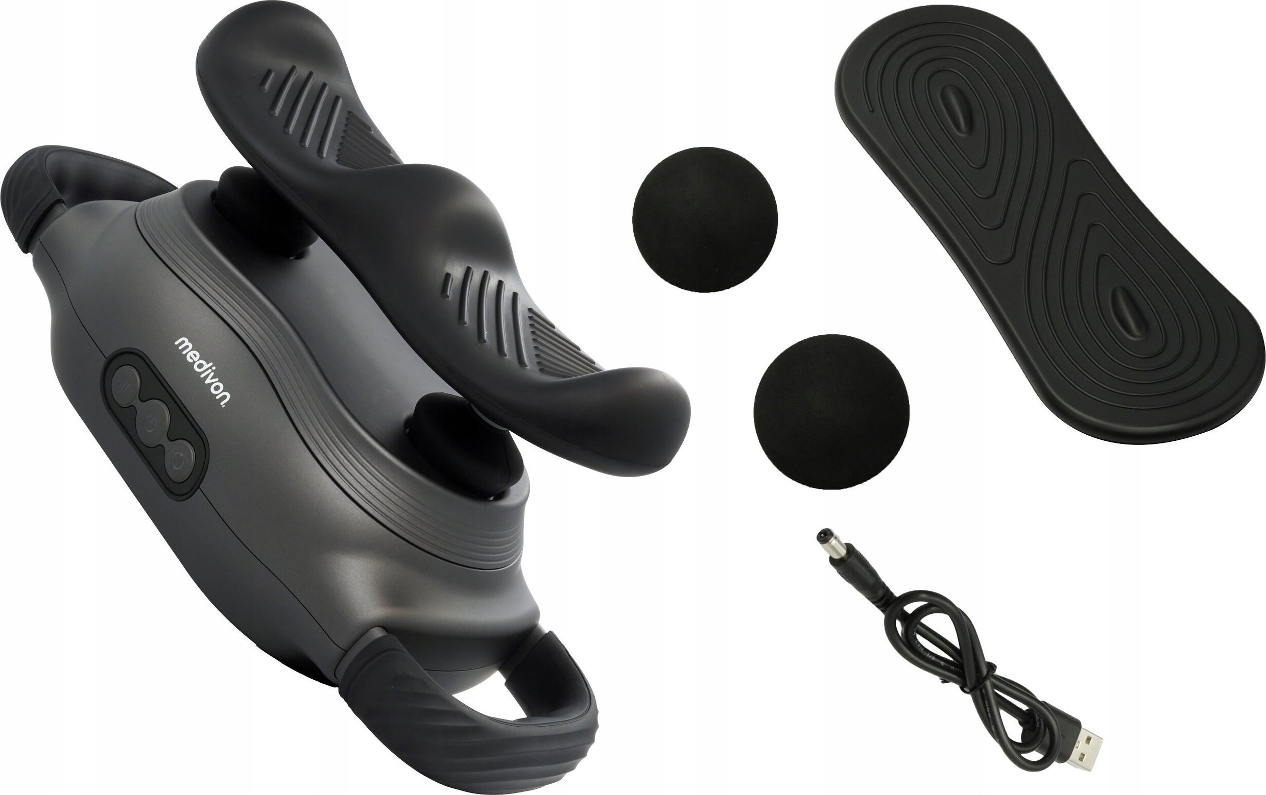 Masażer Medivon Masażer pulsacyjny Shiatsu Force 3w1 platforma wibracyjna