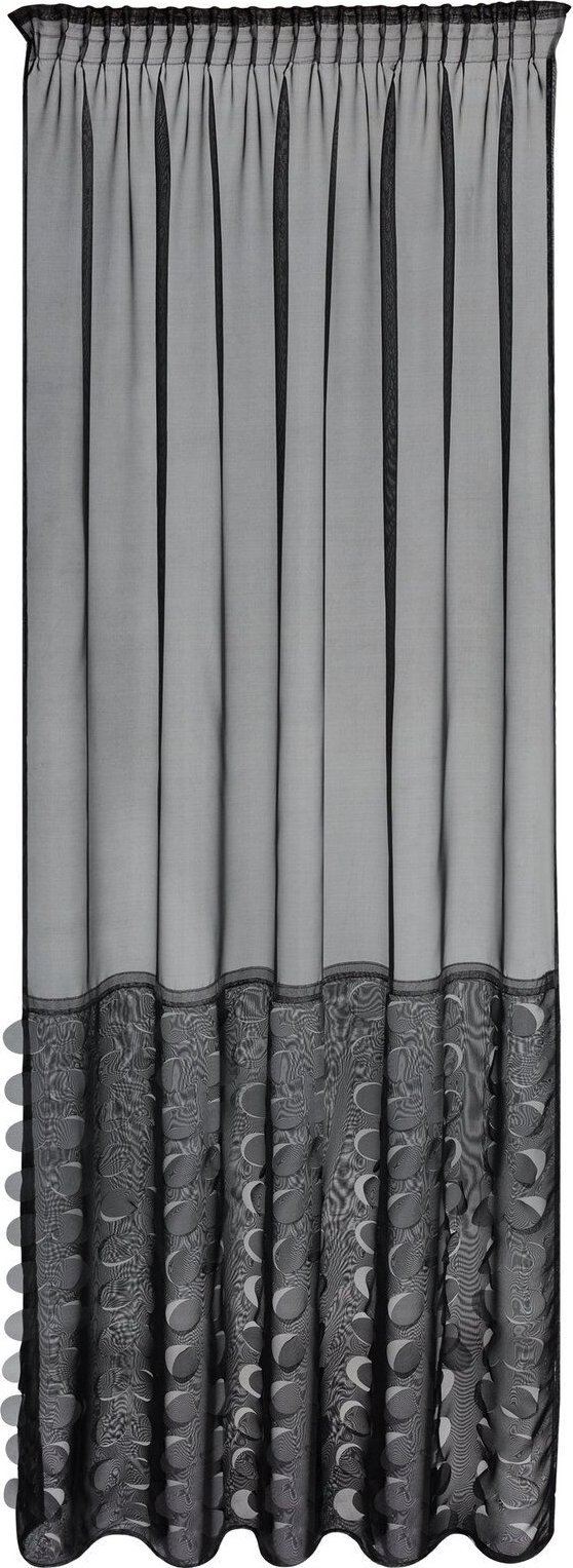 Eurofirany Firana na taśmie wycinana laserowo DEBORA 140X270 czarna