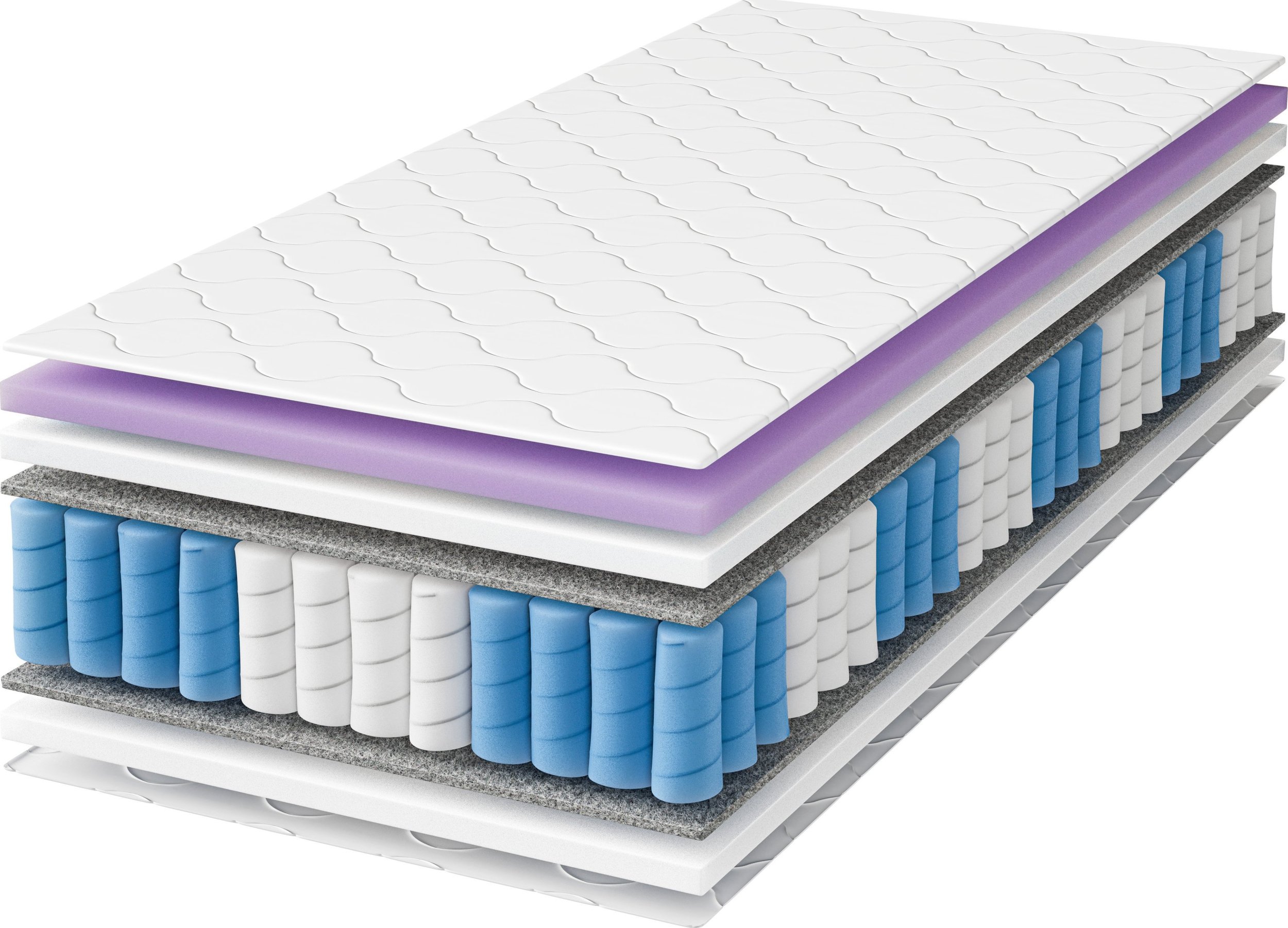 Tompol Materac 140x200 hybrydowy PREMIUM ProHybrid 22 cm z pokrowcem wygodny H2 H3