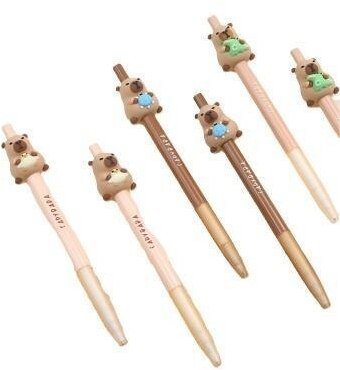 Cresco Długopis żelowy Kapibara 0,5mm niebieski (36szt)