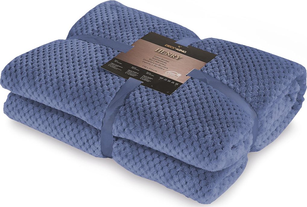 Decoking Decoking mikrofibros pledas Henry Indigo, 170x210 cm