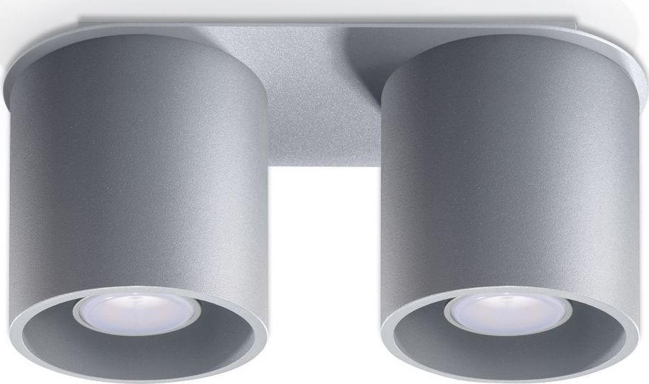 Lampa sufitowa Lumes Podwójny plafon LED E761-Orbil - szary