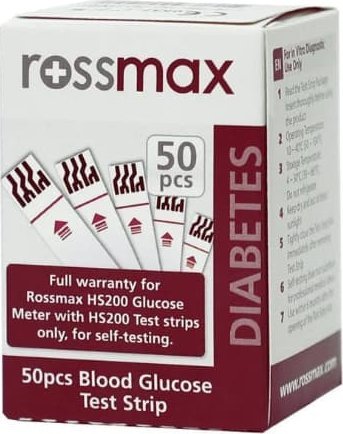 Rossmax Rossmax testo juostelės HS200 kraujo gliukozės matuokliui