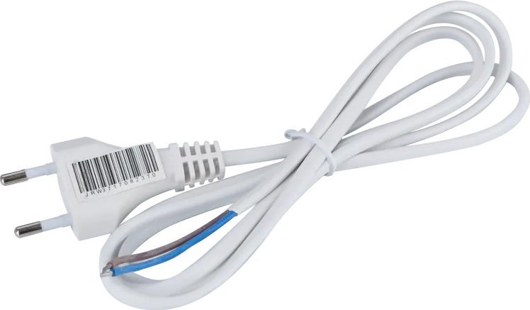 Kabel zasilający Aigostar Kabel zasilający 2x0.75m 1,5 m biały Kabel zasilający 2x0.75m 1,5 m biały