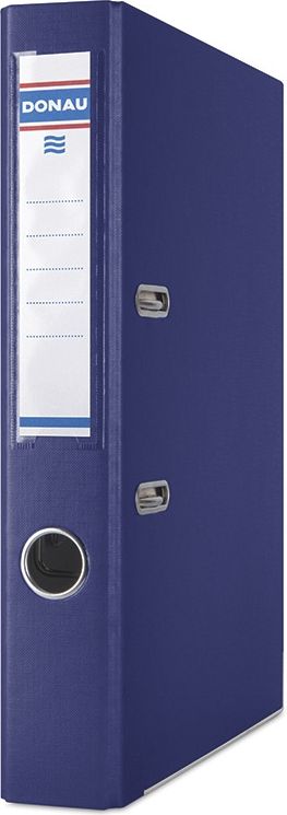 Segregator Donau Premium dźwigniowy A4 50mm granatowy (3955001PL-18)