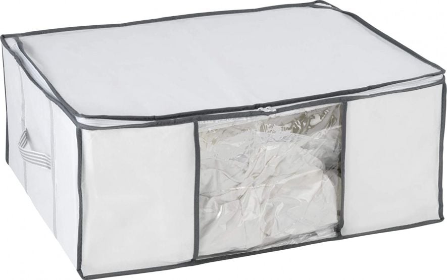 Wenko pojemnik do przechowywania próżniowego 65 cm 81 litrów polipropylenu białego/szarego