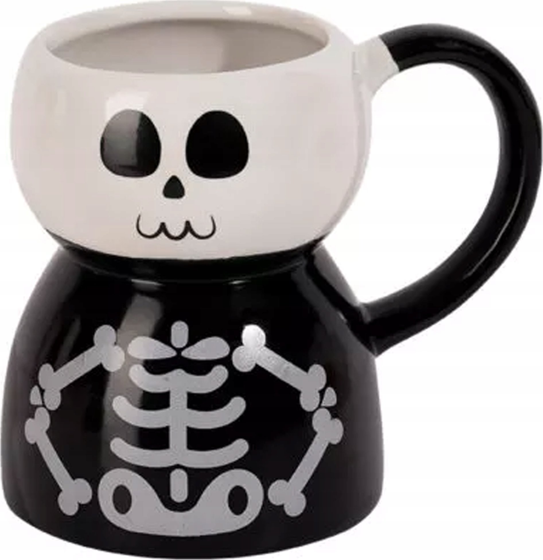 Korbi KUBEK CERAMINCZNY SZKIELET KUBECZEK KOSTEK HALLOWEEN JESIENNY 300 ML