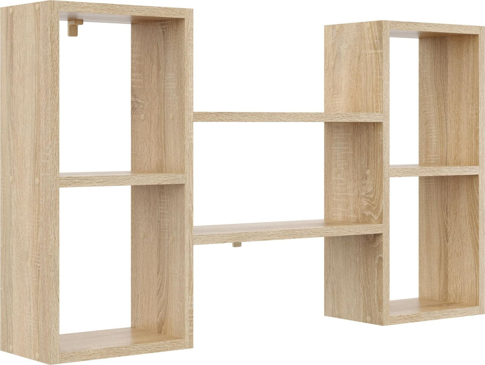 Tyletegotu Nowoczesna półka ścienna, 102x18x60 cm, dąb sonoma, mat