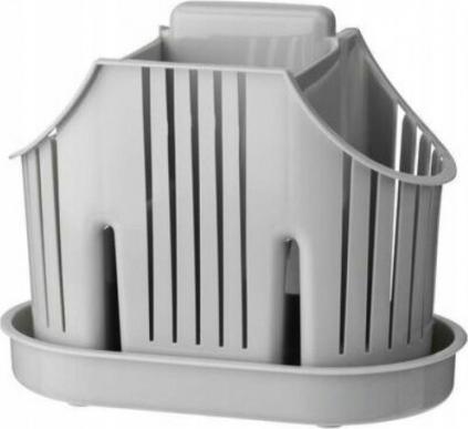 Galicja Ociekacz na sztućce z podstawką 3 komory Rico szary