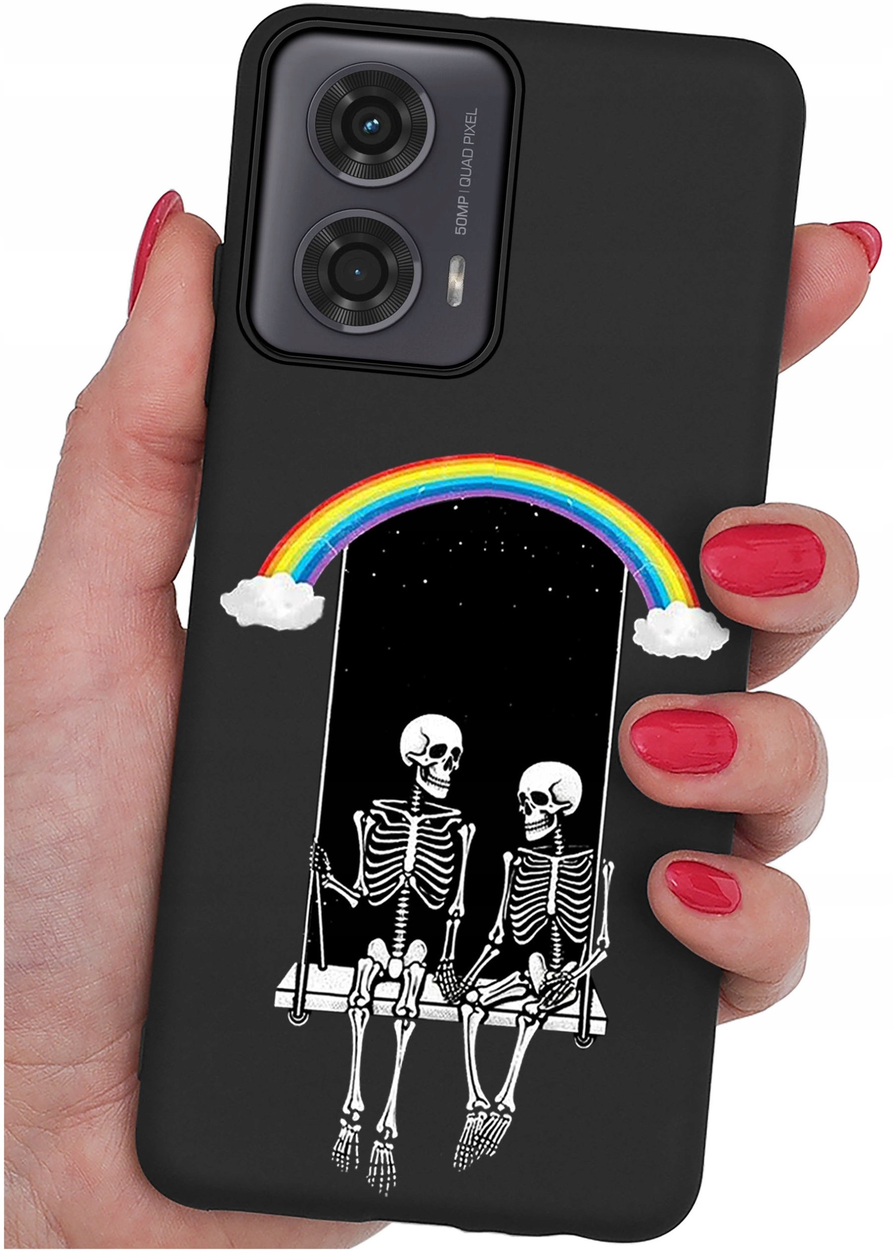 Etui do Motorola Moto G24 |G24 POWER |G04 |E14 WZORY |SILIKONOWE MATT SZKŁO