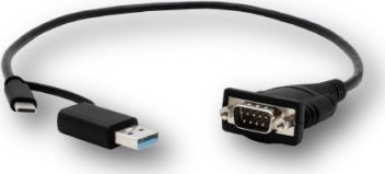 Exsys EXSYS EX-23001 Kabel USB 2.0 ze złączem C i A na 1 x szeregowy kabel RS-232 z 9-stykowym złączem Chipset FTDI