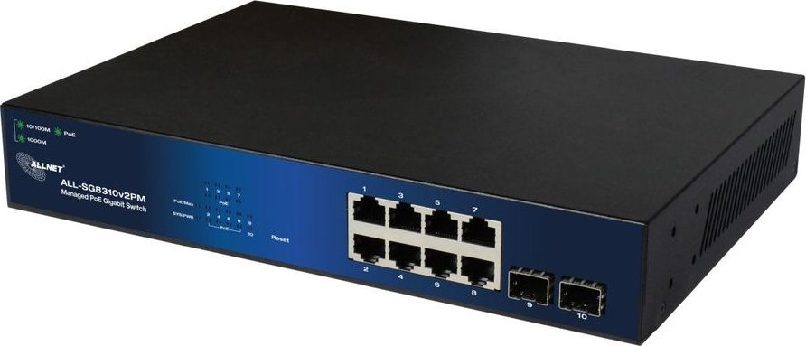 Switch Allnet 8+2P ALLNET ALL-SG8310v2PM POE M
