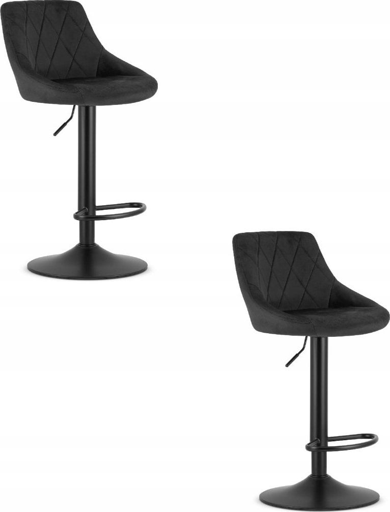 Leobert Hoker KAST - aksamit czarny / baza czarna x 2