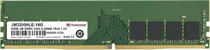 Pamięć Transcend JetRam, DDR4, 16 GB, 3200MHz, CL22 (JM3200HLE-16G)