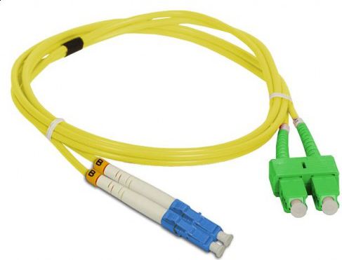 Alantec FO Patch cord SC/APC-LC duplex SM 9/125 5.0m (FOC-SCALC-9SMD-5)