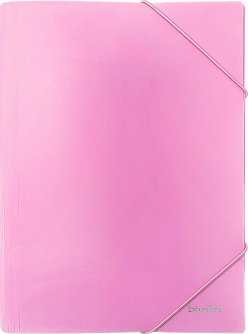 Biurfol Teczka rysunkowa z gumką A4 z folii PP pastel