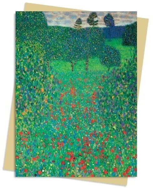Hog Studio Karnet B6 Field of Poppies Gustav Klimt