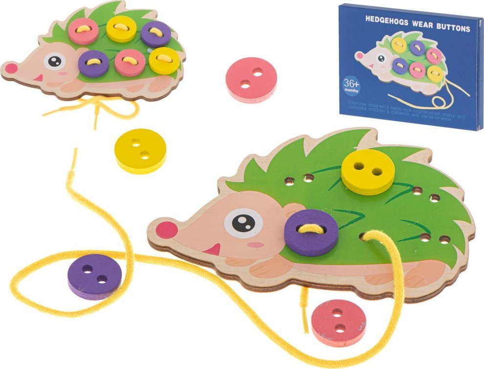 Kontext Zestaw edukacyjny do nauki szycia guzików jeż jeży