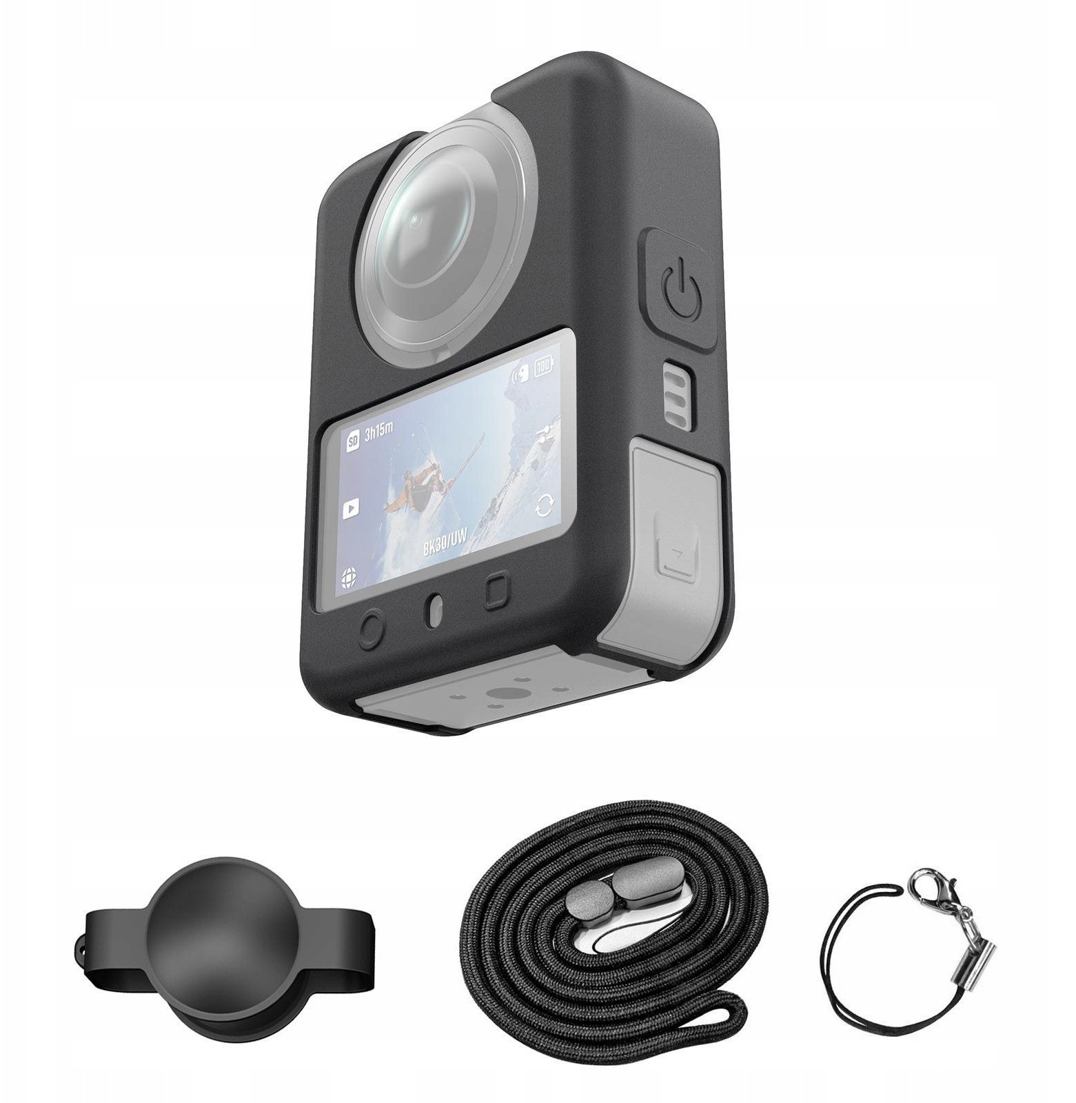 Etui Case Osłona Futerał Do Dji Osmo 360 + Dekielek Na Obiektywy + Smycz / Pu790b