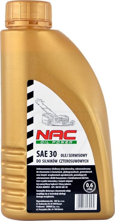 NAC Olej Nac serwisowy do kosiarki 0.6 L