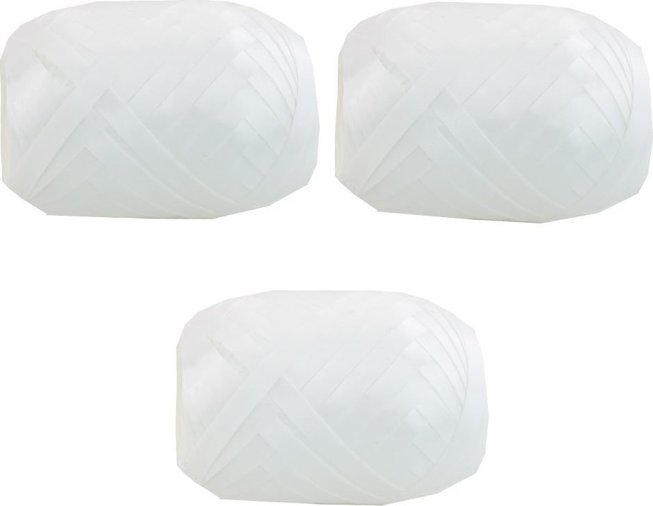 Fastima Tasiemka wstążka metalizowana Biała 3x20m W5