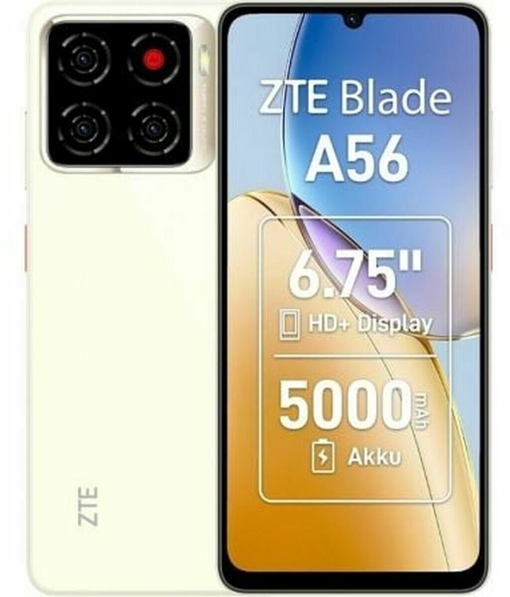 ZTE Blade A56 - 4G Smartphone - Dual-SIM - RAM 4 GB / Interner Speicher 64 GB - microSD slot - 6.75" - 1600 x 720 Pixel (90 Hz) - Triple-Kamera 13 MP,
