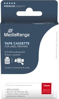 MediaRange Taśma etykietowa. Brother TZ-435/TZe-435 12mm 8m ws